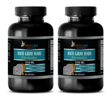 saw palmetto extract - ANTI GRAY HAIR COMPLEX - Folic Acid 2 Bottle 120 Caps