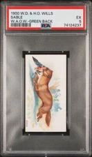 1900 Wills Wild Animals Of The World (Green Back) SABLE PSA 5 EX