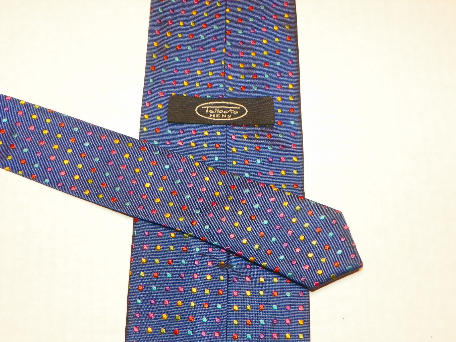 TALBOTS [ POLKA DOT ] men's tie 100% Silk Made in Italy | eBay