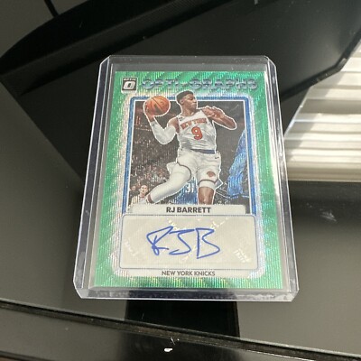 2022-23 Optic Rj Barrett Green Wave Opti-Graphs Autograph