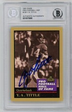 Top 10 Y.A. Tittle Football Cards 24
