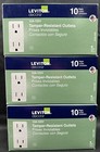 Leviton Decora 15A-125V Child Safety Tamper Resistant Outlets T5325-WMP(3 Packs)