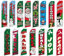 Christmas Swooper Feather Flutter Flag Xmas Flags