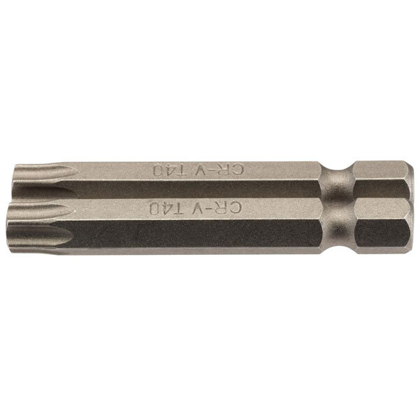 Draper 66624 T40 Insert Bit Hex TX-STAR® 50Mm Lungo X 2