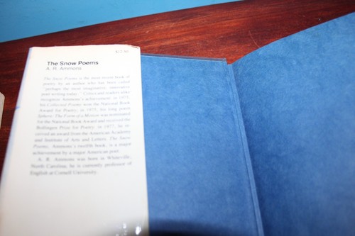 The Snow Poems by A.R. Ammons Hardcover 1st edition - Imagen 3 de 6