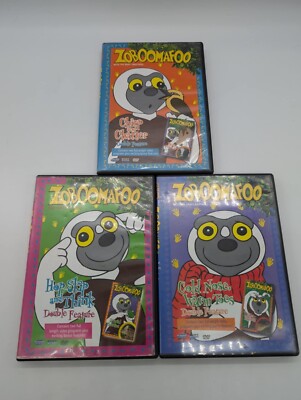 風雲 DVD-BOX Zoboomafoo Double Feature DVD lot of 3 Chirp & Chatter, Hop