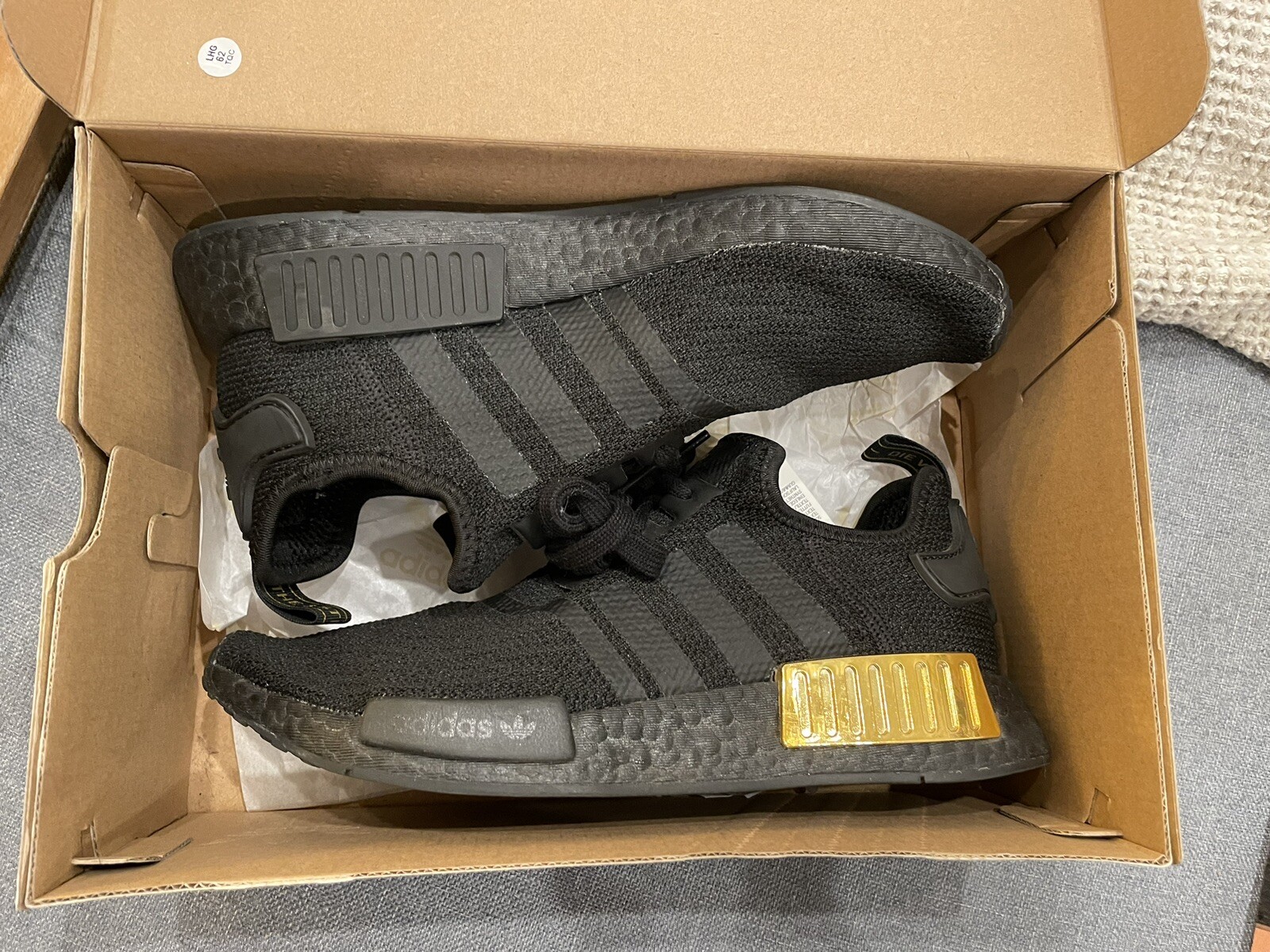 WOMEN\u0026#039;S ADIDAS ORIGINALS NMD_R1 SNEAKERS/SHOES (FV1787) BLACK/GOLD  SIZE 9 | eBay