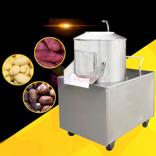 Pelador de patatas comercial Máquina automática de limpieza de pelado de batata 220V - Imagen 1 de 8