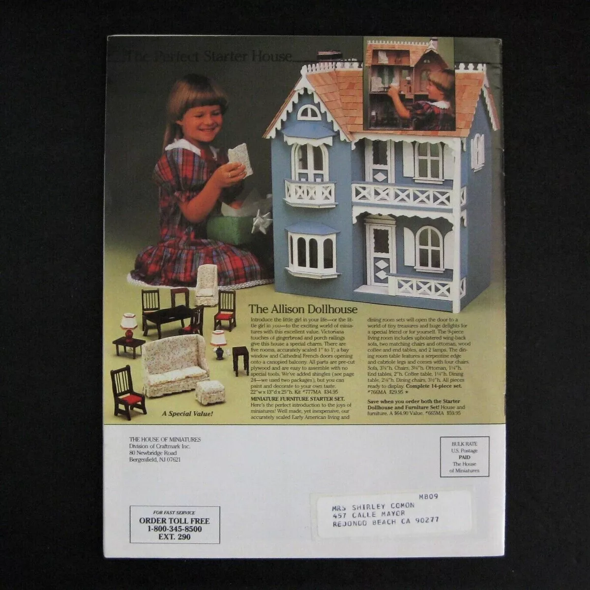 House of Miniatures Catalog Fall Winter 1983 Dollhouse Furniture