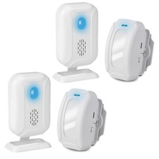 Wireless Electrical PIR Motion Sensor Alarm Indoor Long Range Entry Doorbell 2 