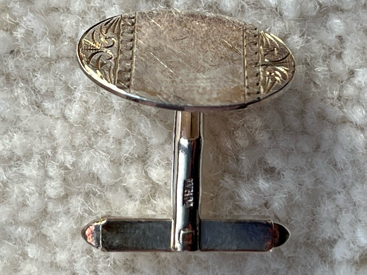 Hallmarked Vintage Solid Sterling Silver Cufflink… - image 4
