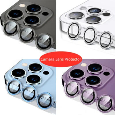 Full Cover Camera Lens Protector Glass For iPhone 16 Pro Max 15 Pro 14 13 12 11