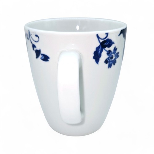 Tabletops Gallery Coffee Mug Cup Bluefield Blue Floral Paisley Set of 2 Retired - Picture 10 of 18