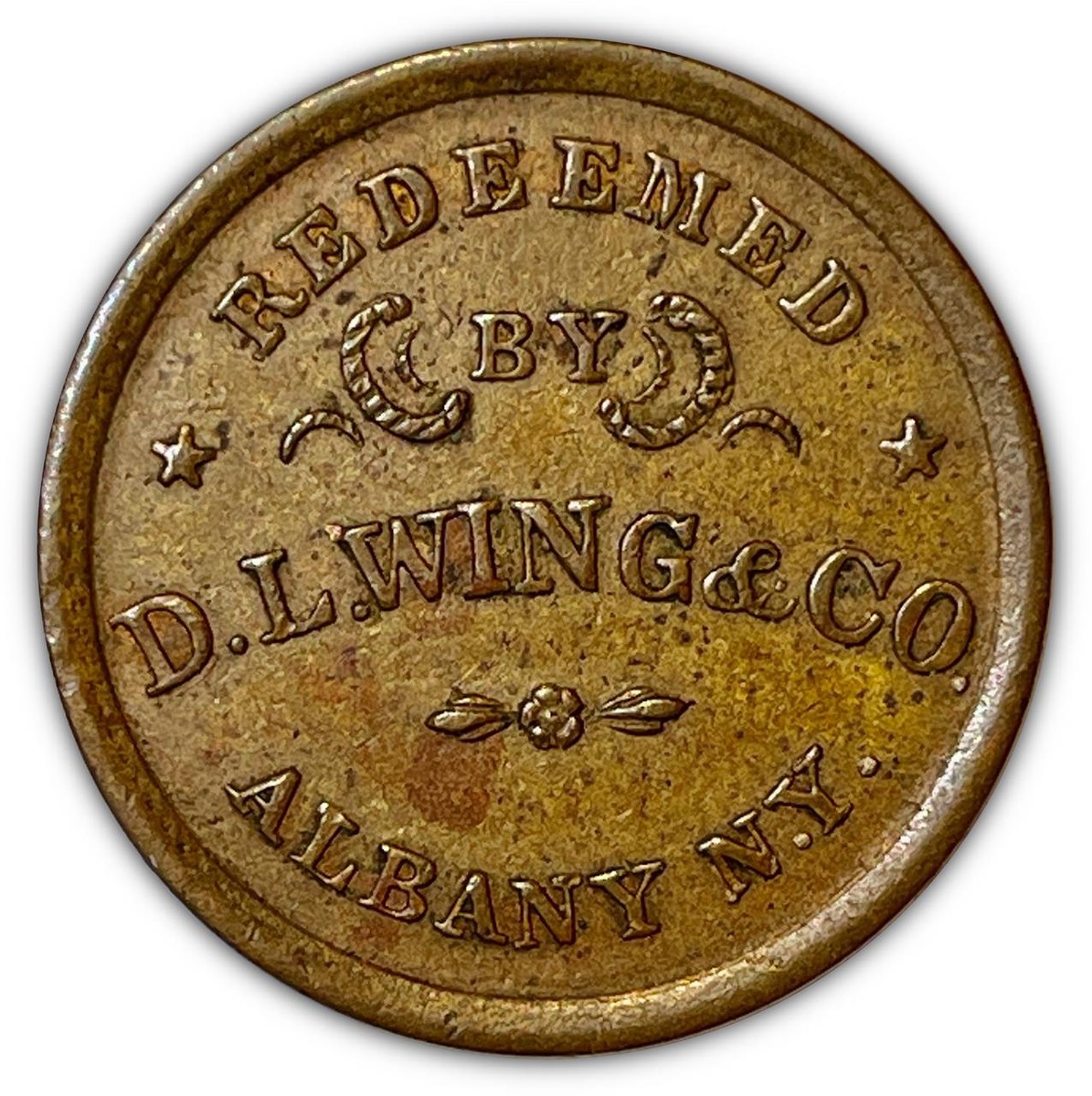 1860s Union Flour Redeemed By DL Wing & Co Civil War Token Uncirculated UNC  2767 | eBay