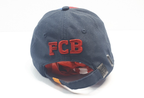 Barcelona Football Club Junior Baseball Peaked Cap Hat FCB NEW - Picture 5 of 9