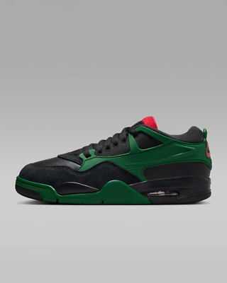 Jordan Air 4 RM Men's Shoes in Black/Gorge Green/Varsity Red