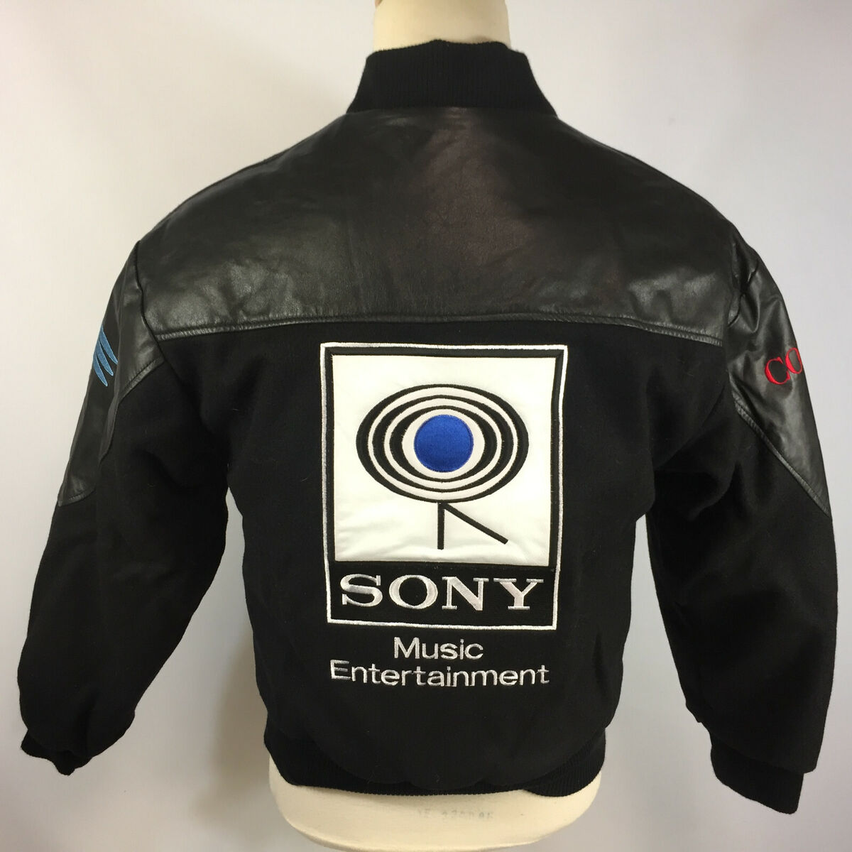 Vintage 80s 90s Sony Epic Leather Wool Letterman Coat Jacket Vintage 80s 90s Sony Epic Leather Wool Letterman Coat Jacket