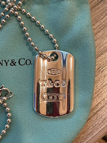 Sterling Silver 1837 Dog Tag Pendant 