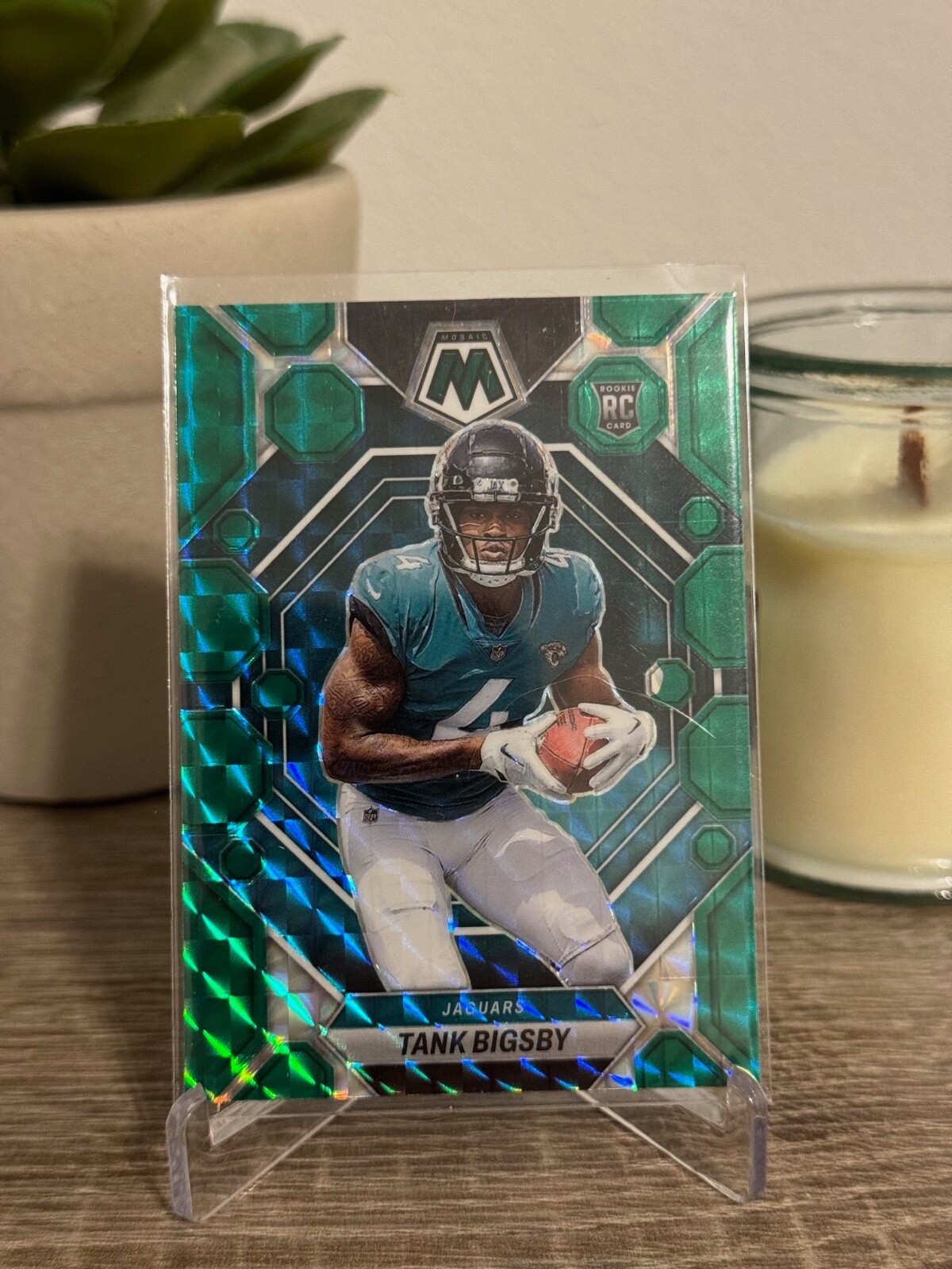 2023 Panini Mosaic Green Prizm Parallel Tank Bigsby #364 RC Jaguars