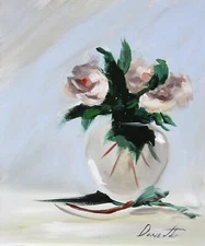 abstract Flowers  PEONIES  Oil painting UKRAINE DEMENKO NATALIA