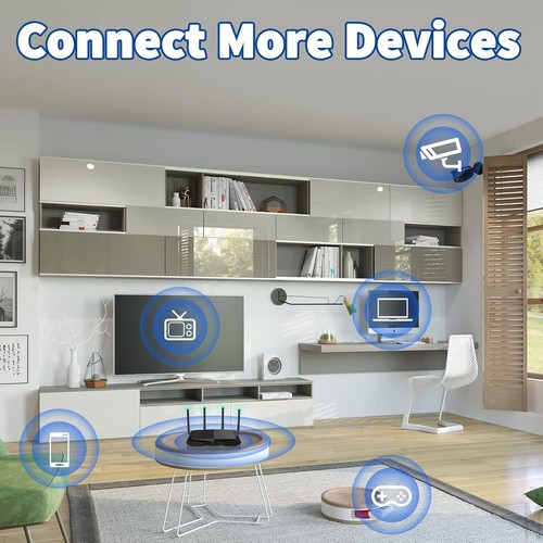 Dual Band WiFi 2.4GHz 5GHz 5.8GHz 3dBi MIMO RP-SMA Male Antenna 4-Pack for WiFi - Picture 6 of 8