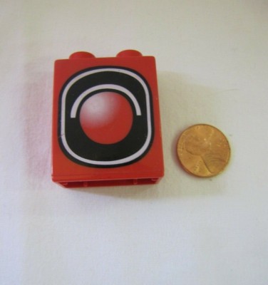 Rare Lego Duplo Thomas Train Red Signal Stop Light Specialty Printed Block #1
