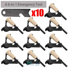 Magnesium Ferrocerium Ferro Rod Flint Survival Fire Starter Kit Camping Lighter