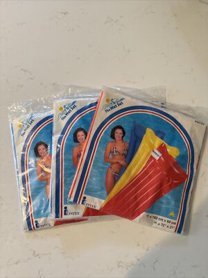 Vintage Intex The Wet Set Pool Float 1999 Blue Red New In Package 59703 X3 Lot