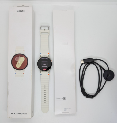 Samsung Galaxy Watch 7 40MM Smart Watch W/ Cream Sport Band - For