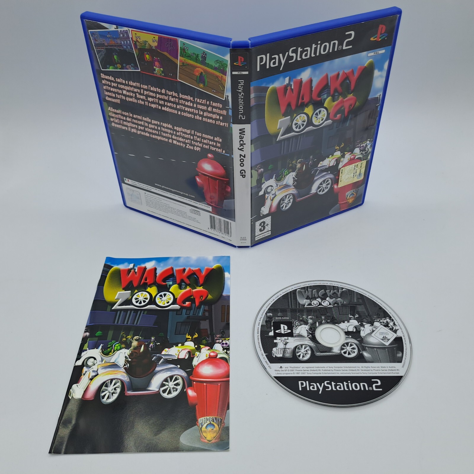 WACKY ZOO GP PHOENIX GAMES GROUP PAL PLAYSTATION 2 PS2 - *USATO ITA*