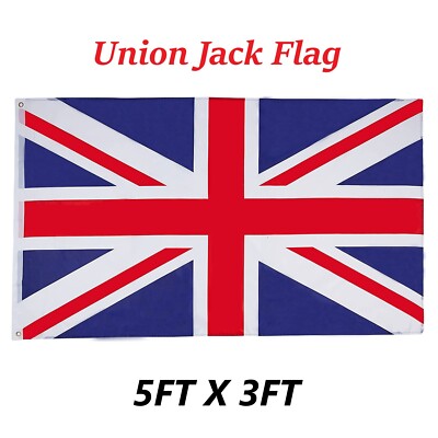 UK Flagge Union Jack Great Britain Sport Team United Kingdom Flag Eyelets 2025