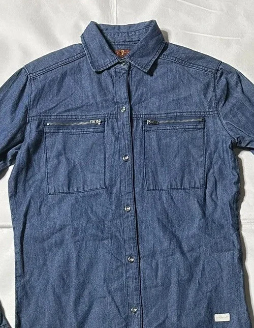 Usada - Camisa Cambray 7 Para Toda la Humanidad Botón Frontal Niñas (Talla L) Foto 2 de 4