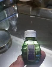 Antique Perfume Bottle Potter and Moore's Smelling Salts green  grenade RARE 