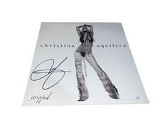 Christina Aguilera Autographed Signed Album Stripped JSA Lp Vinyl #2 Christina Aguilera Autographed Signed Album Stripped JSA Lp Vinyl #2