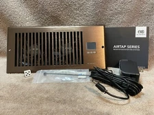 Quiet Register Booster Fan, Heating / Cooling 4 x 12” Register Bronze