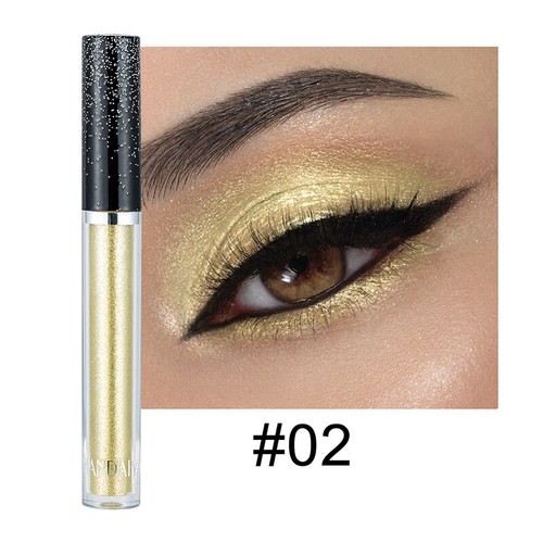 Glitter Diamond Liquid Eyeshadow Shiny Eyeliner Pearlescent Highlighter Makeup - Picture 13 of 35