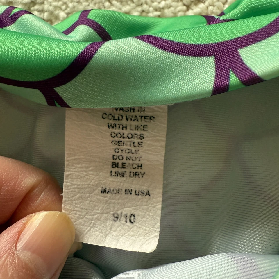 Traje de baño sirena sin marca niña 9-10 playa piscina sesión de fotos volante usado una vez Foto 4 de 4