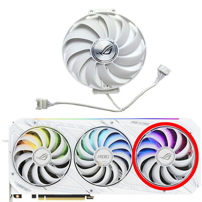 95MM Graphics Card Cooling Fan für ASUS RTX3070 3080 3090 ROG STRIX White