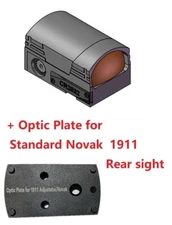 ADE Motion Awake RD3-028 Ares Red Dot +Shield +1911 Novak Rear Sight Optic Plate