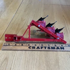 ERTL 3 Bottom Plow with Discs Red 9.5 in. long