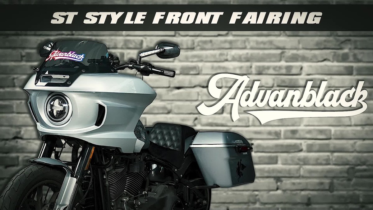 Barracuda Silver ST Style Front Fairings Fits for Harley Low Rider