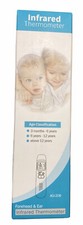 Infrared Baby or Adult Thermometer Forehead  Ear Four Color Display w/ Pouch