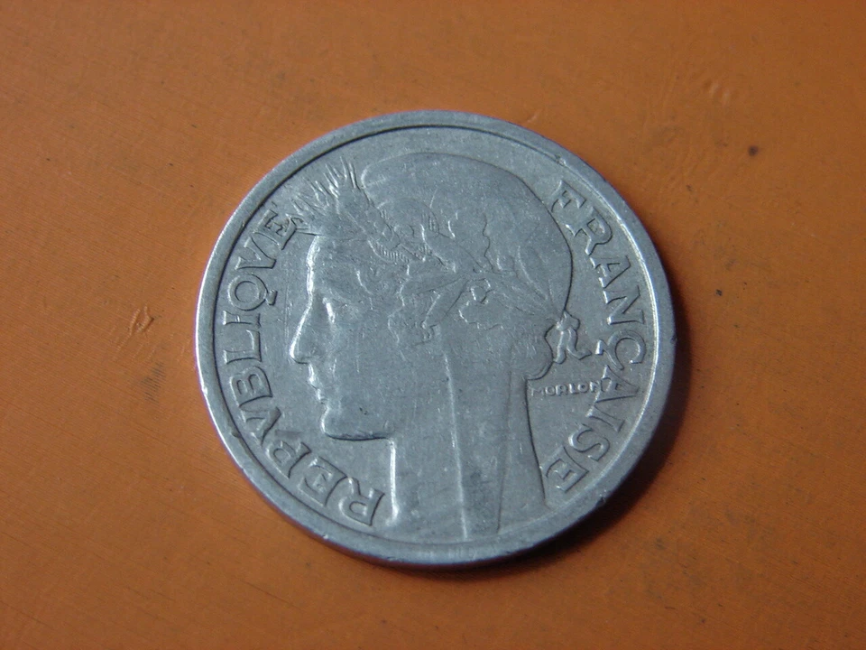 FRANCE. 2 FRANCS MORLON ALUMINIUM 1948. - Photo 2/2