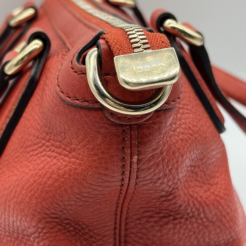 GUCCI Soho Tassel Hand bag tote bag orange authentic from japan - Picture 5 of 24