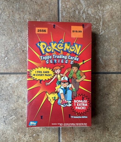 Pokemon Topps Series 2 Booster Box Sealed With 8 Sealed Packs