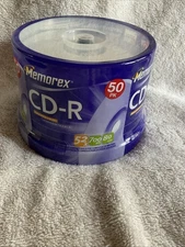 MEMOREX CD-R RECORDABLE 52X 700 MB 80 MIN 50 PK DISCS-NEW SEALED-FREE SHIP