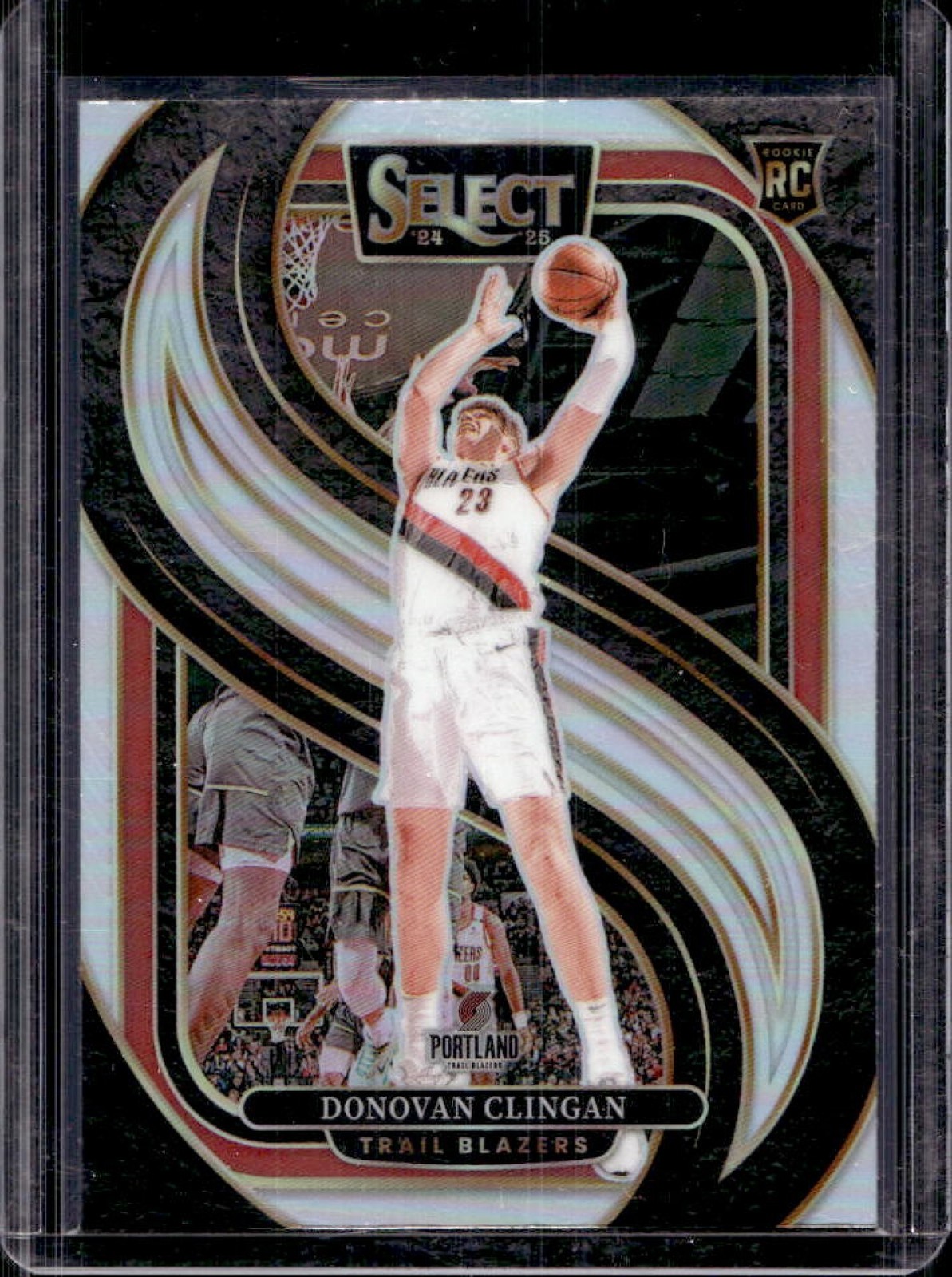 2024-25 Select Donovan Clingan Premier RC Silver Prizm #199 Trail Blazers