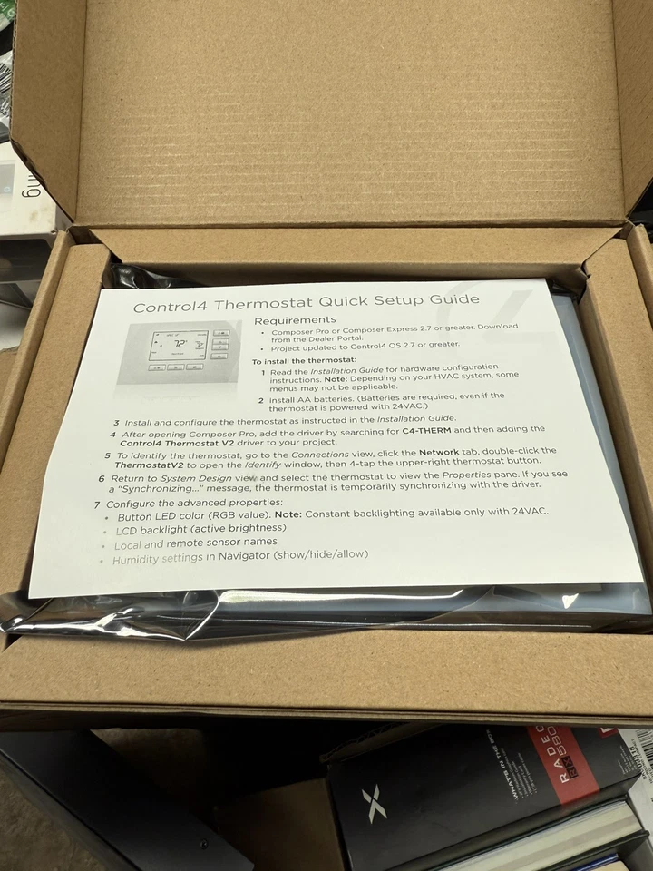 Control Wireless Thermostat Model: 4 C4-THERM-WH - Image 2 of 2