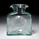 Blenko Light Green Glass 384 Water Pitcher Double Spout Carafe 8in.