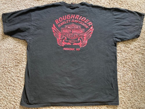 Harley Davidson T Shirt 2XL Retro Pinup Girl Biker Babe Lightning Engine ND - Picture 11 of 11